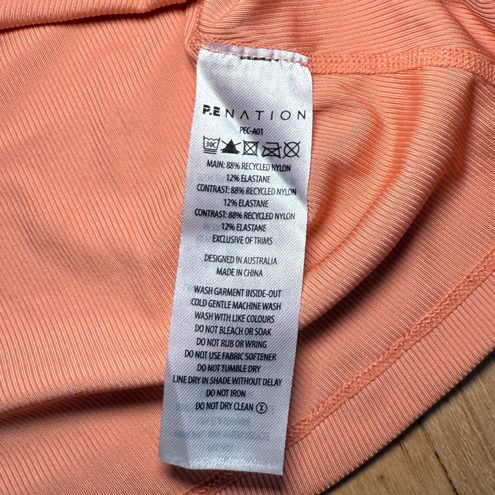 P.E Nation Peach Bloom Close Out Ribbed Racerback Tank Top - Picture 6 of 9